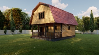 Баня из бруса 6×6 (Б-106), 84 м²