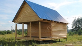 Баня 6×5 с террасой, 42 м²
