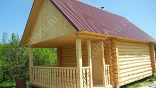 Баня 4×3 с террасой, 20 м²