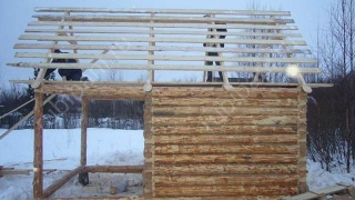 Баня 4×3 с террасой, 20 м²