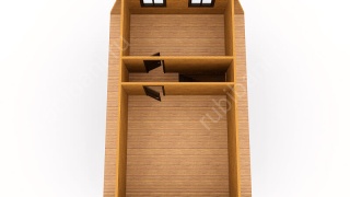 Баня из бруса 6×9 с мансардой (Б-24), 54 м²