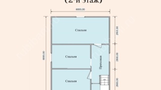 Баня из бруса 6×8 (Б-66), 48 м²