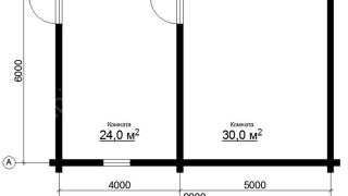 Дом 6×9 м в лапу, 54 м²