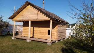 Баня 6×4 с террасой, 36 м²