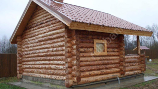 Баня 5×3 с террасой, 15 м²