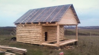 Баня 4×3 с террасой, 20 м²