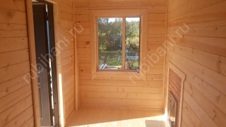 Баня из бруса 6×4 с террасой (Б-5), 24 м²