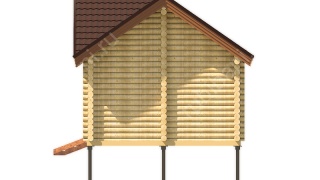 Баня из оцилиндрованного бревна 5×11 (ББ-52), 55 м²