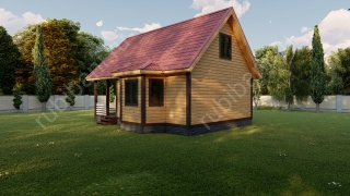 Баня из бруса 6×9 (Б-112), 95 м²