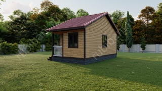 Баня из бруса 6×7.5 (Б-126), 36 м²