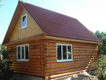 Дом 6×5 м в лапу, 30 м²