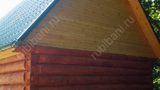Баня 5×3 с террасой и мансардой, 25 м²