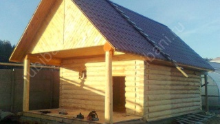 Баня 6×4 с террасой, 36 м²